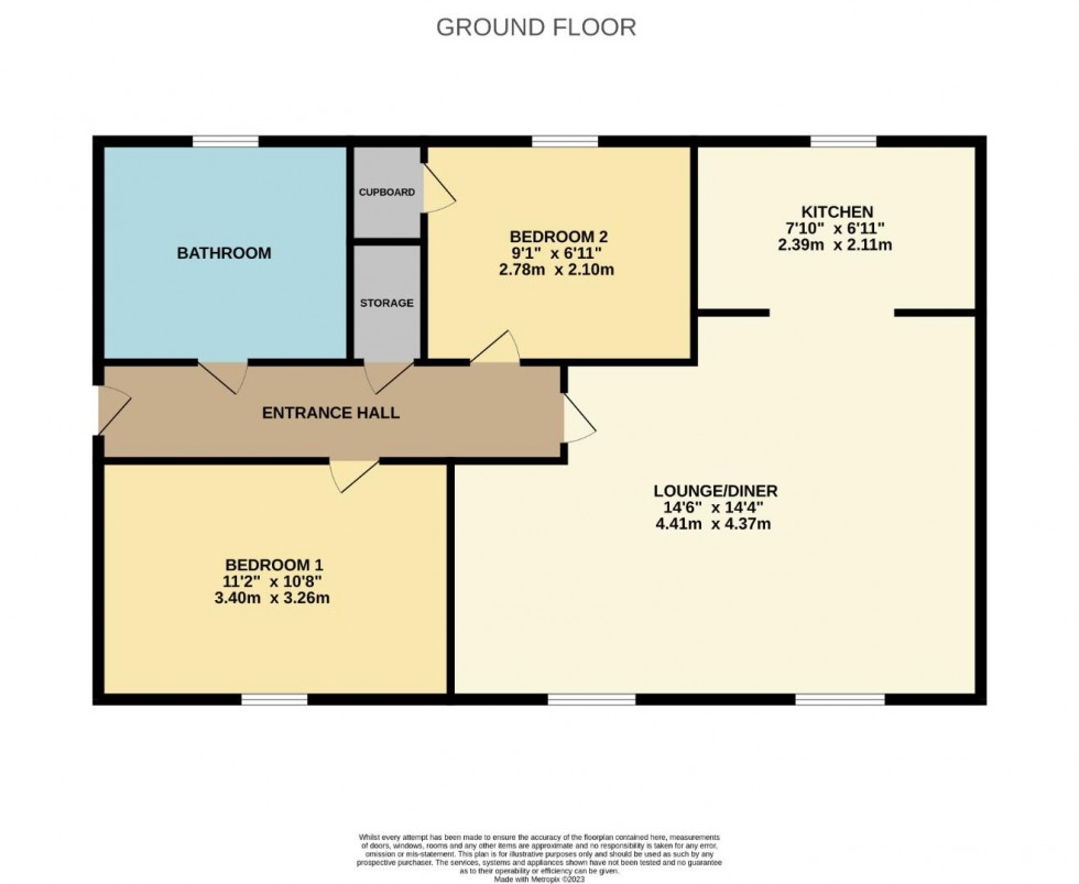 Floorplan for St. Edmunds Road, Northampton