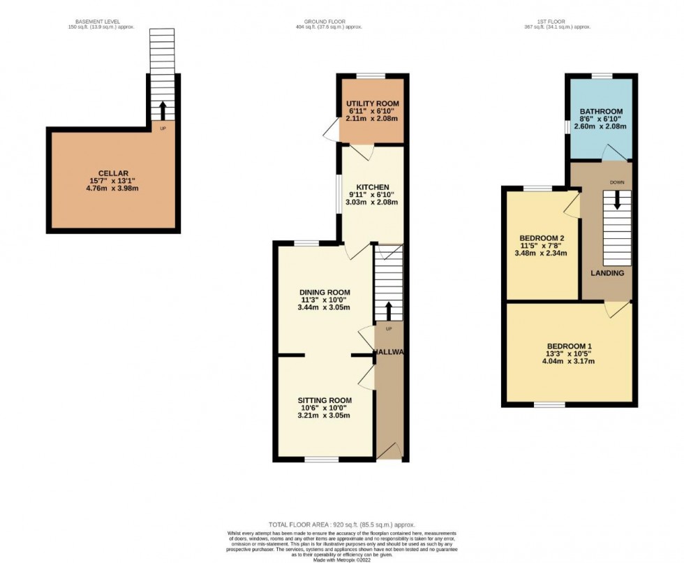 Floorplan for Essex Street, Semilong, Northampton