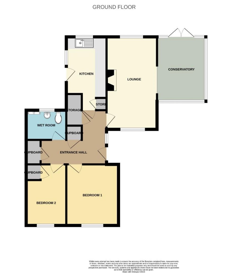 Floorplan for St Ediths Close, Monks Kirby, RUGBY