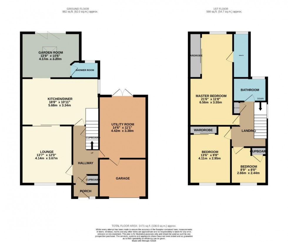 Floorplan for Townley Way, Earls Barton, Northampton