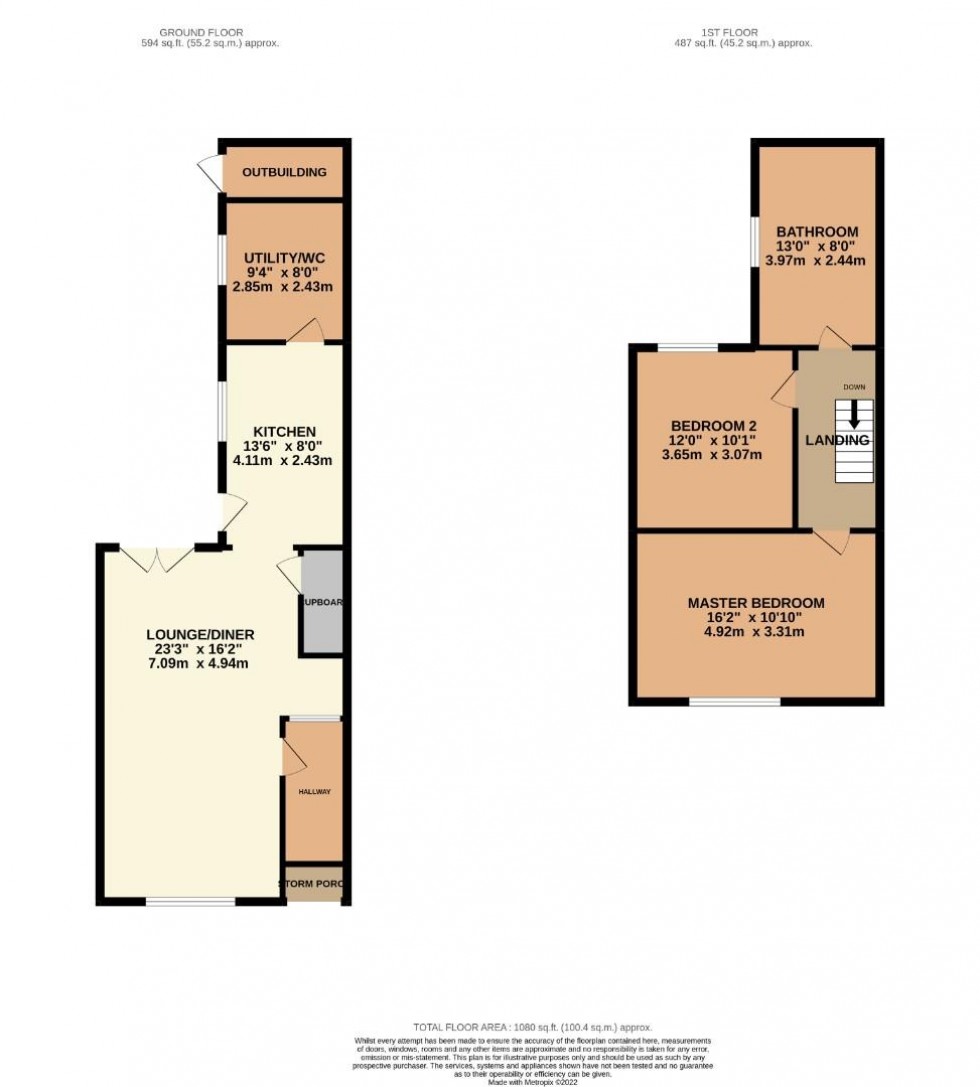 Floorplan for Victoria Street, Earls Barton, Northampton