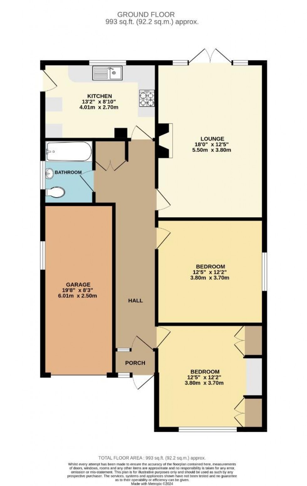 Floorplan for Moor Farm Close, Stretton On Dunsmore, Rugby