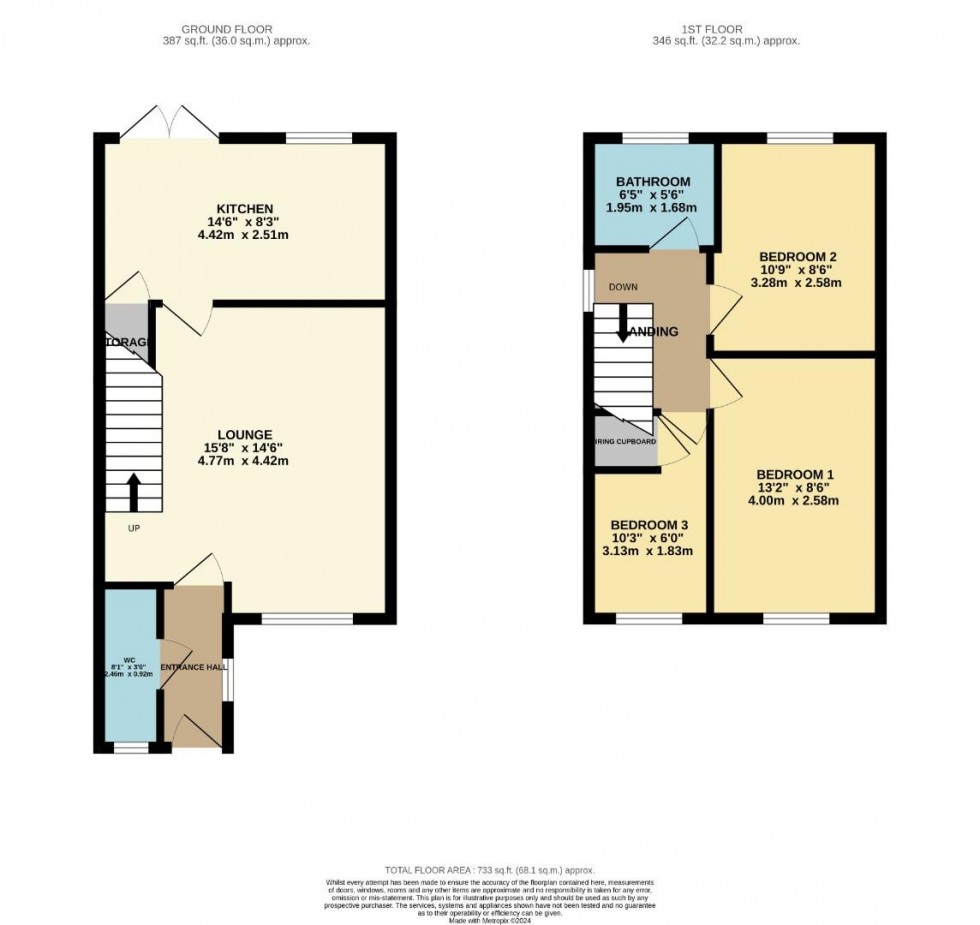 Floorplan for Beechcroft, Bedworth