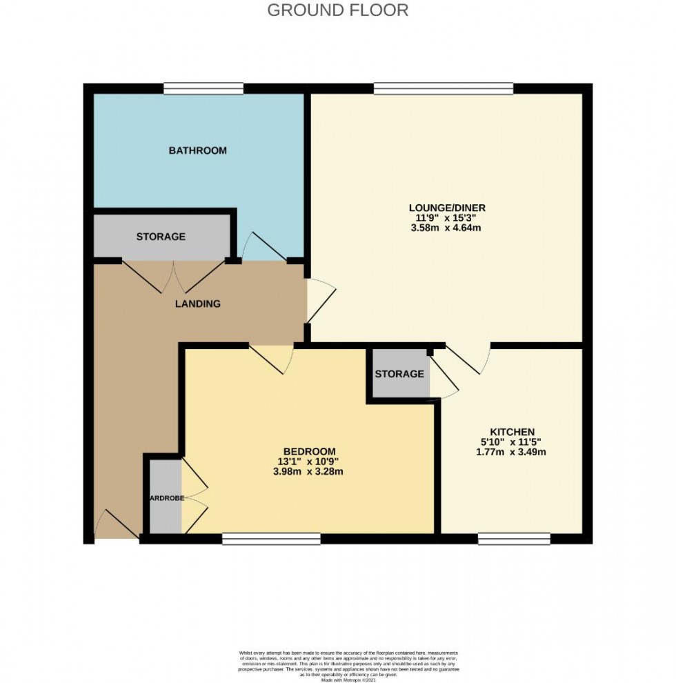 Floorplan for Whiting Court, Moulton, Northampton