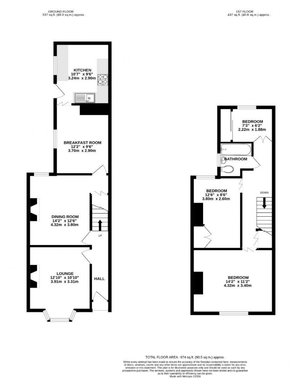 Floorplan for Sycamore Grove, Rugby