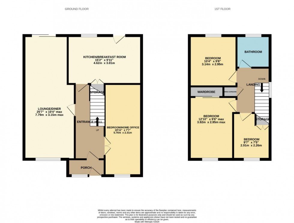 Floorplan for Rennishaw Way, Northampton