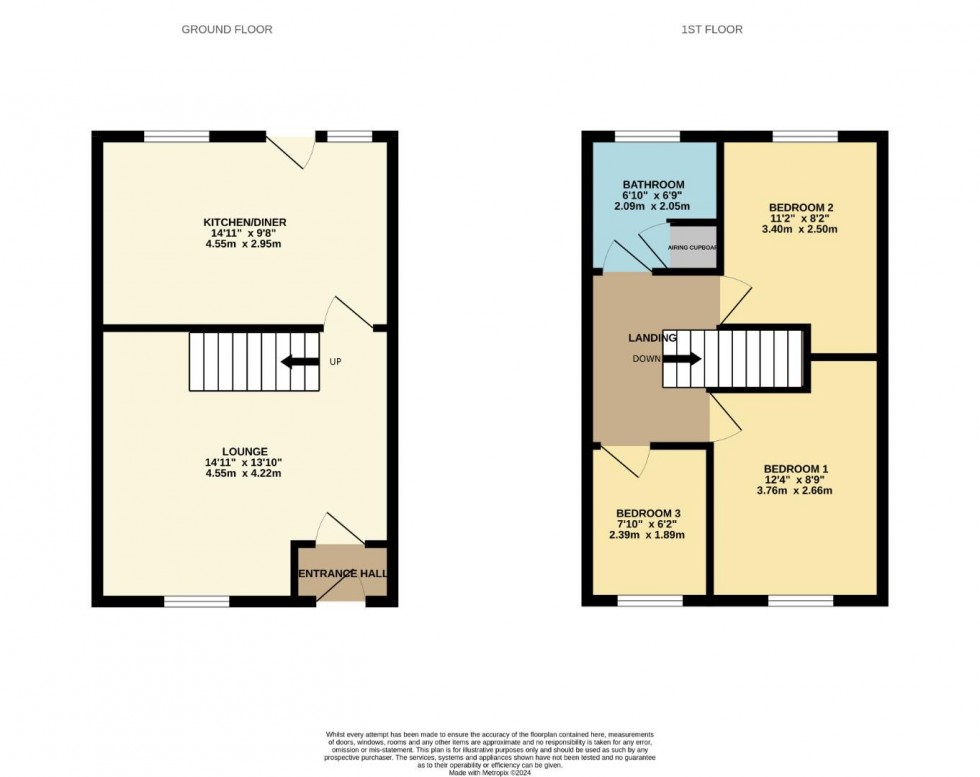 Floorplan for Dreyer Close, Bilton