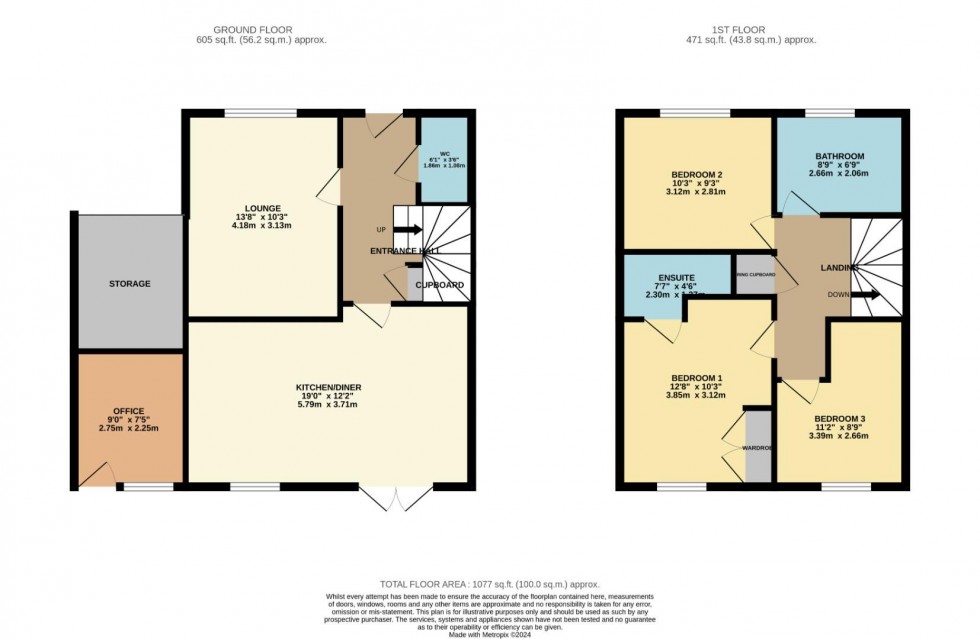 Floorplan for West Coast Lane, Rugby