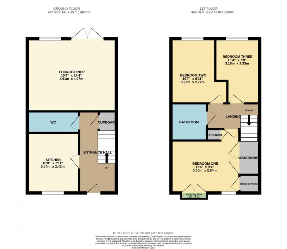 Floorplan for Barring Street, Upton