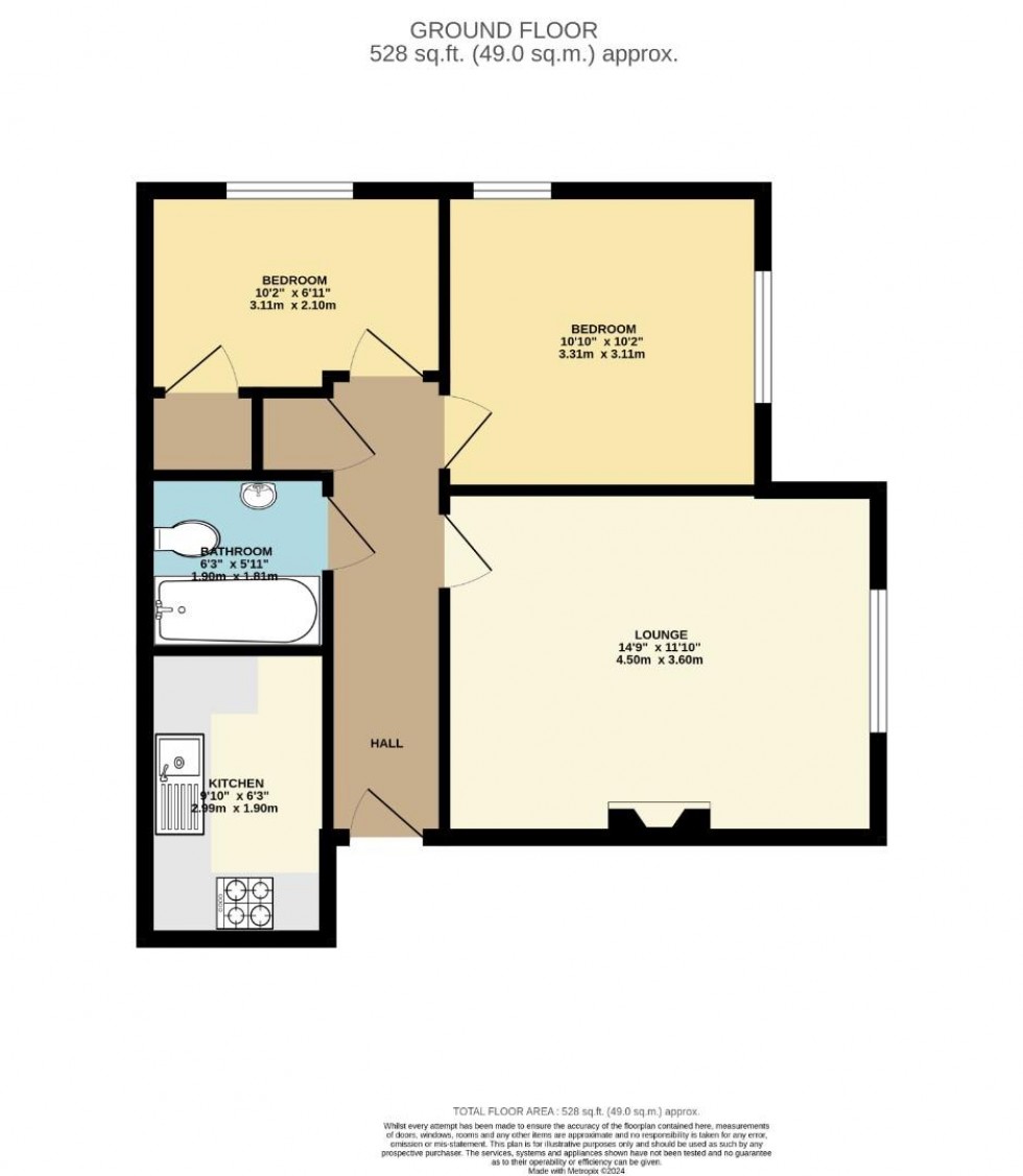 Floorplan for Gardeners End, Rugby