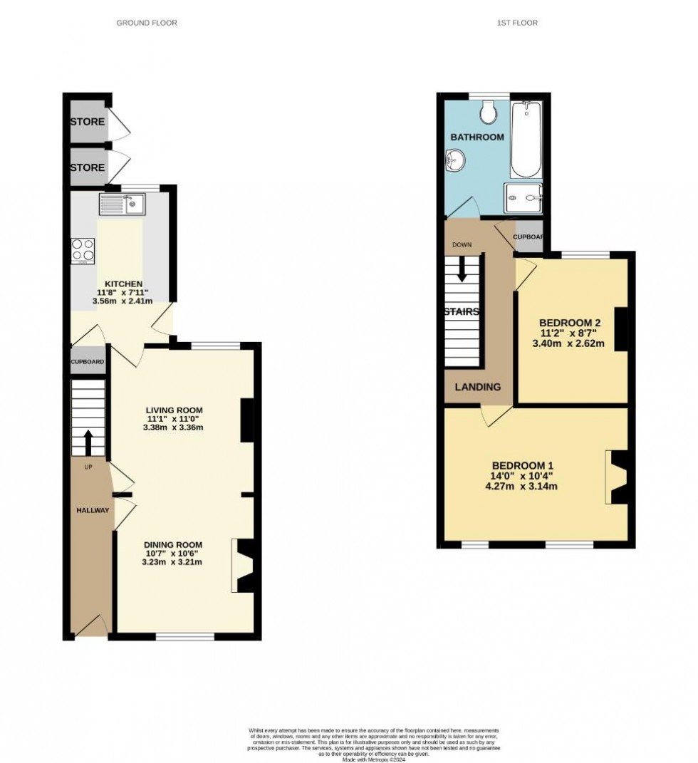 Floorplan for Lincoln Road, St James