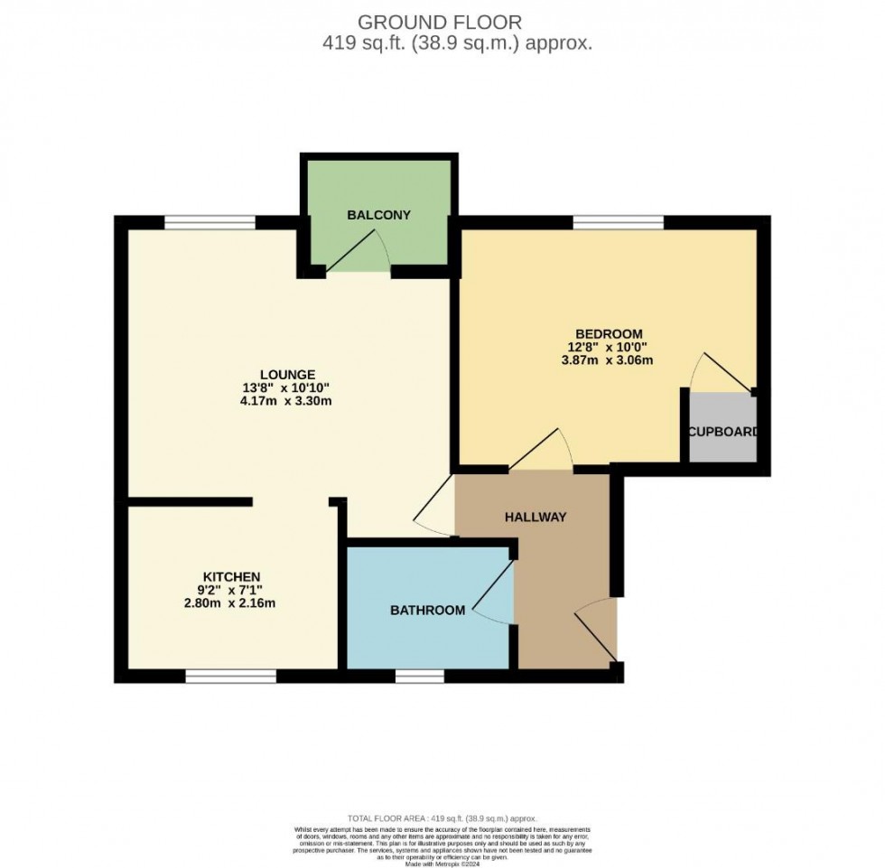 Floorplan for Park Drive, Northampton