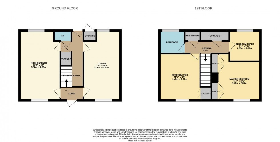 Floorplan for Yarwell Square, Camp Hill, Northampton