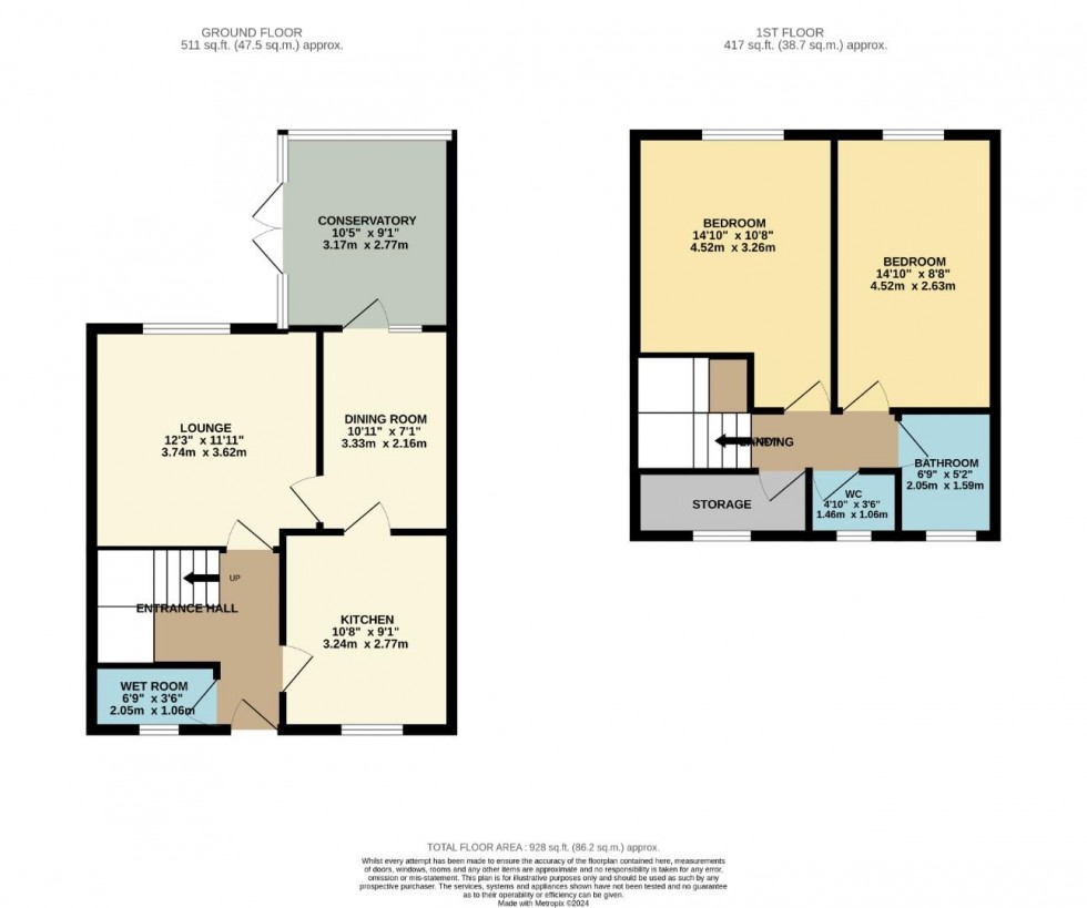 Floorplan for Flintcomb Rise, Northampton