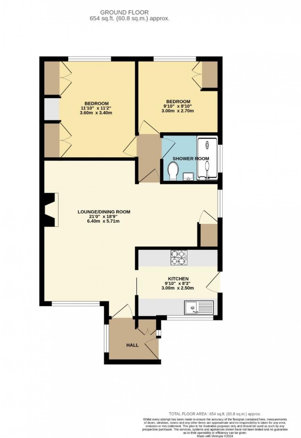 Floorplan for Falstaff Drive, Rugby