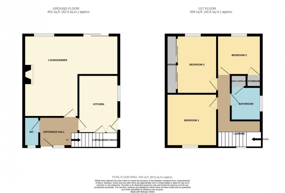 Floorplan for Haswell Close, Southfields, Rugby