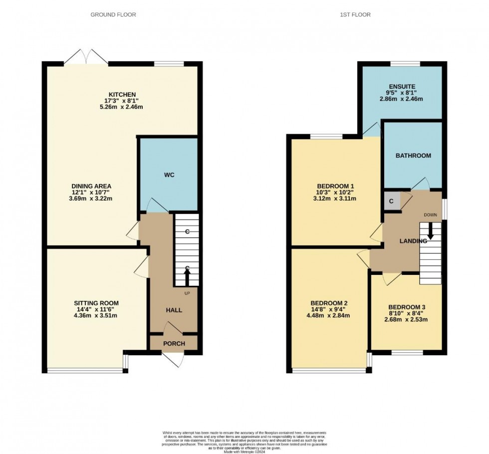 Floorplan for Windsor Crescent, Duston, Northampton