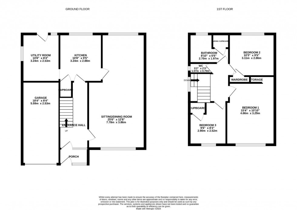 Floorplan for Wolsey Road, Rugby