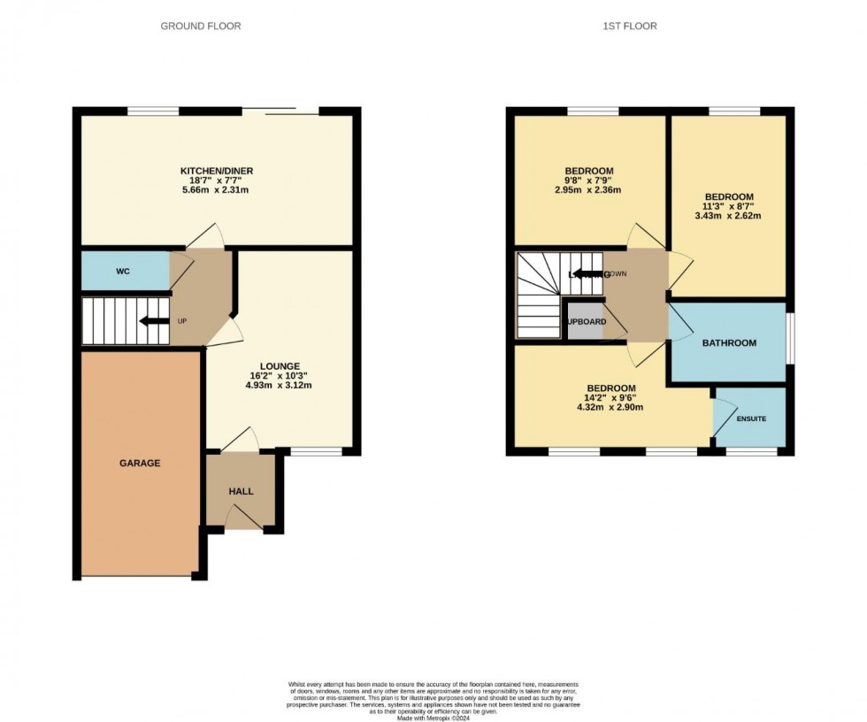 Floorplan for Crawley Close, Kingsthorpe, Northampton