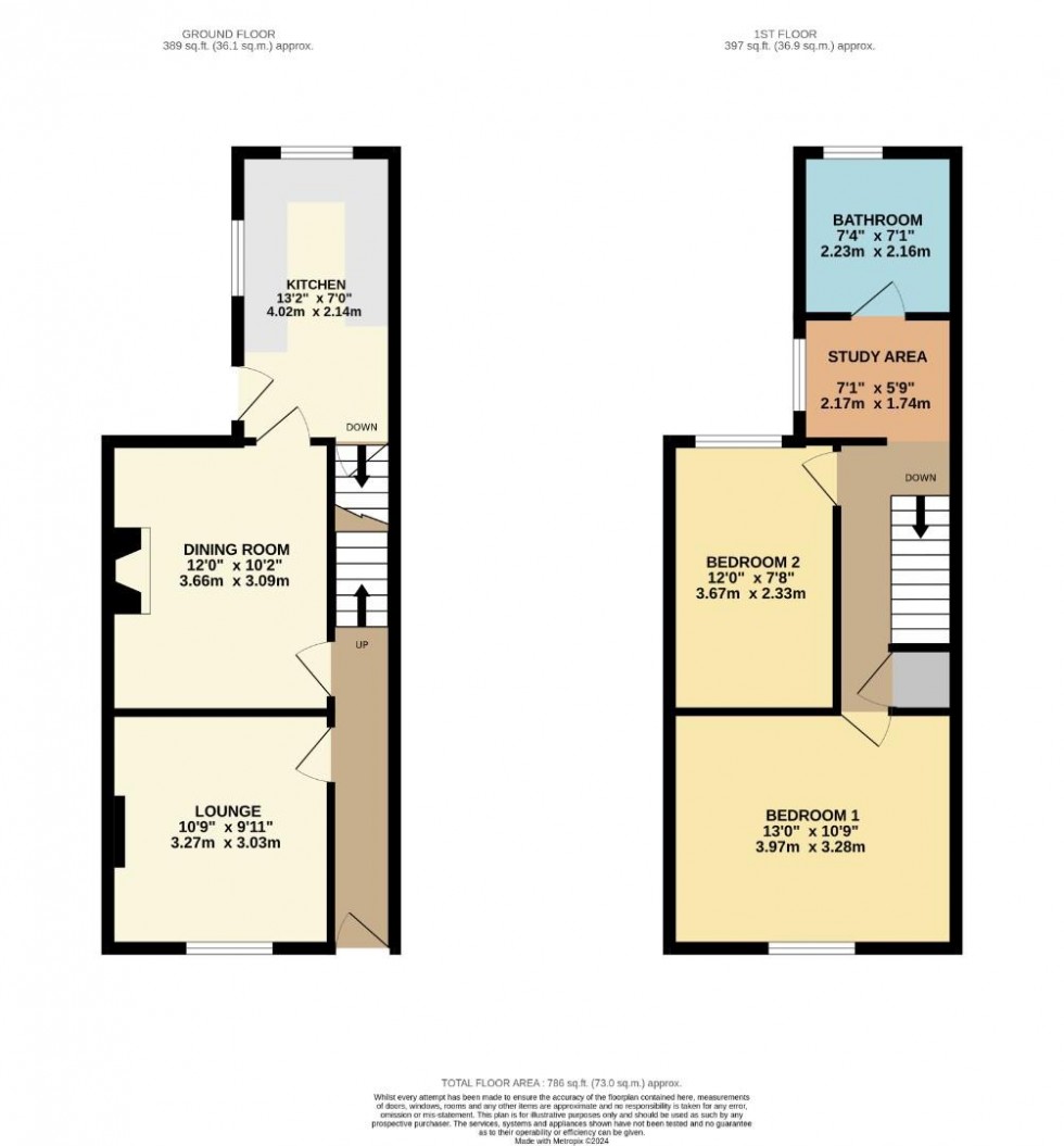 Floorplan for Harold Street, Abington