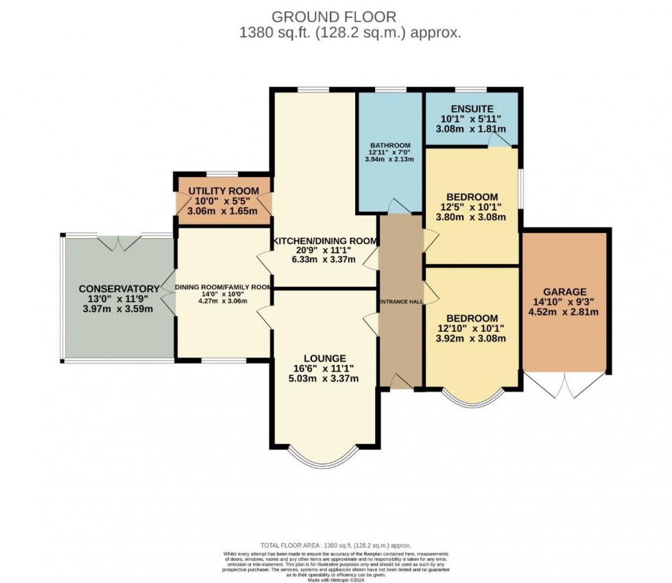 Floorplan for Church Close, Hartwell, Northampton