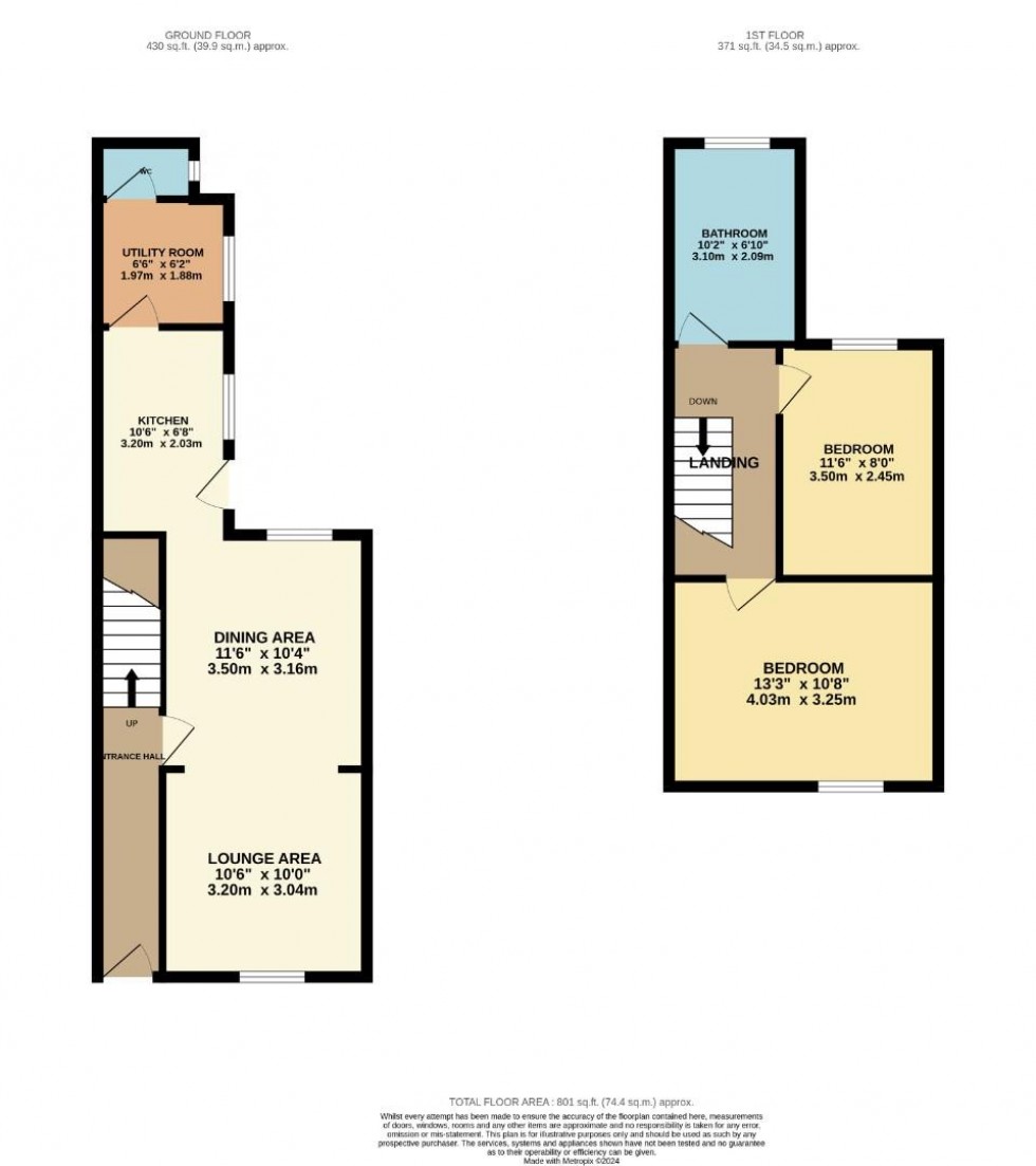 Floorplan for Northcote Street, Northampton