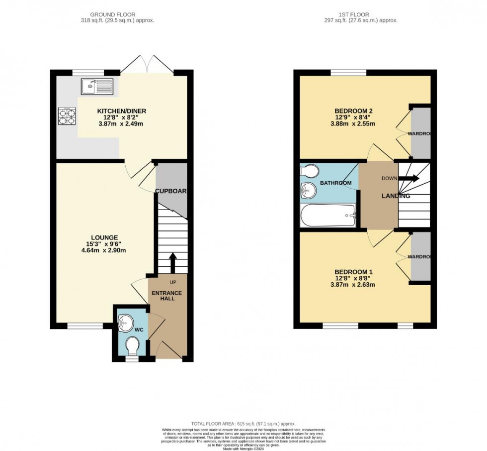 Floorplan for Rowthorne Close, St. Crispin, Northampton