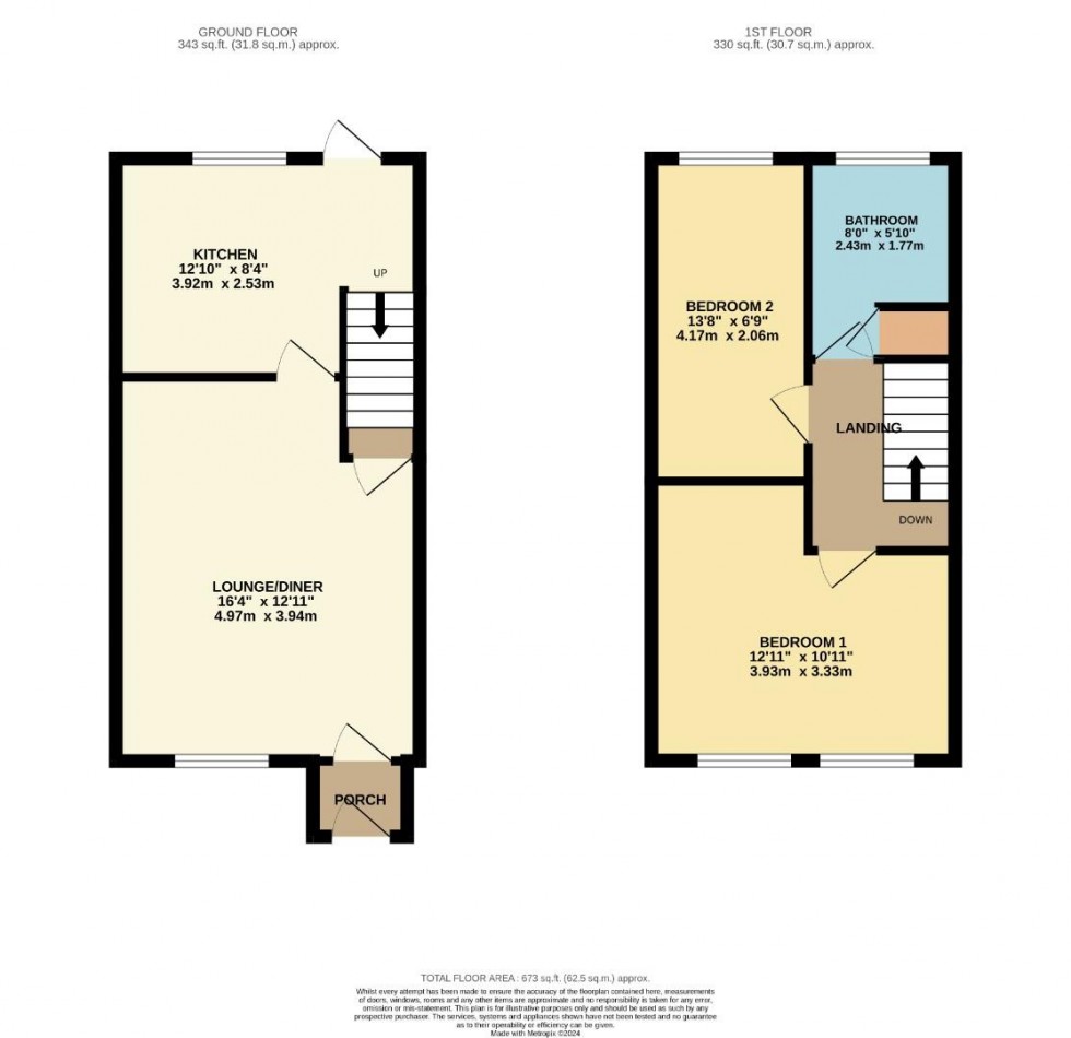 Floorplan for Gervase Square, Great Billing