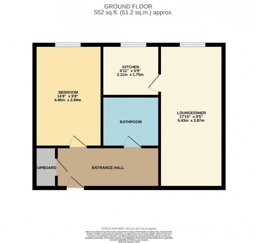 Floorplan for St Lawrence Court, Cyril Street, Abington