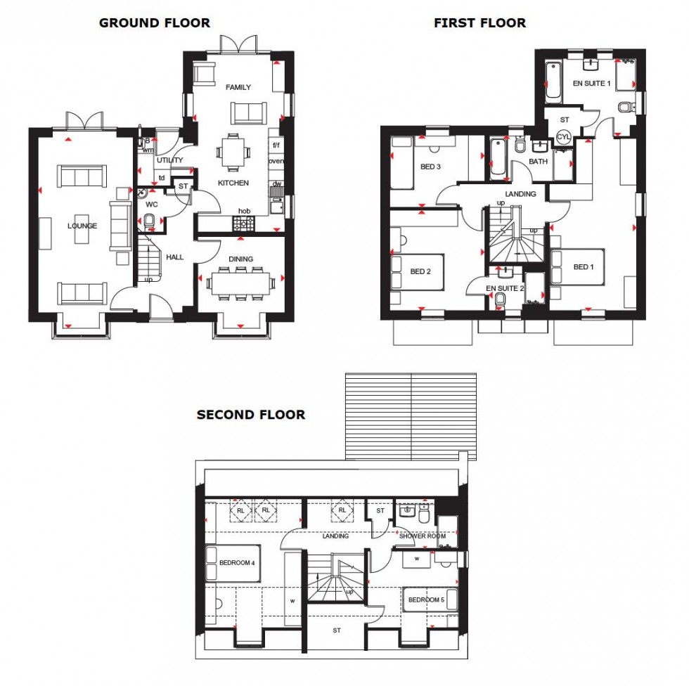 Floorplan for Elborough Place, Ashlawn Road, Rugby