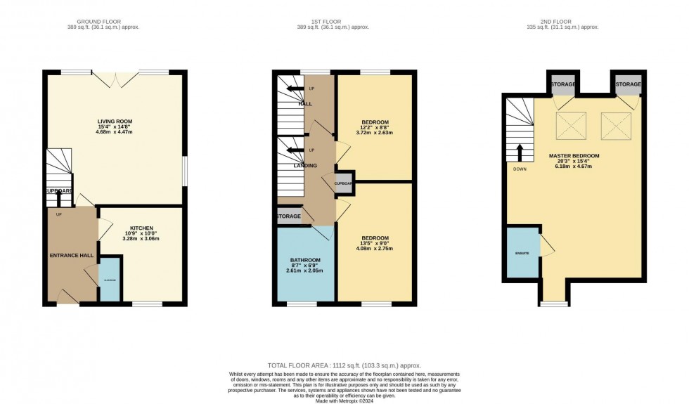 Floorplan for Simcoe Close, Earls Barton, Northampton