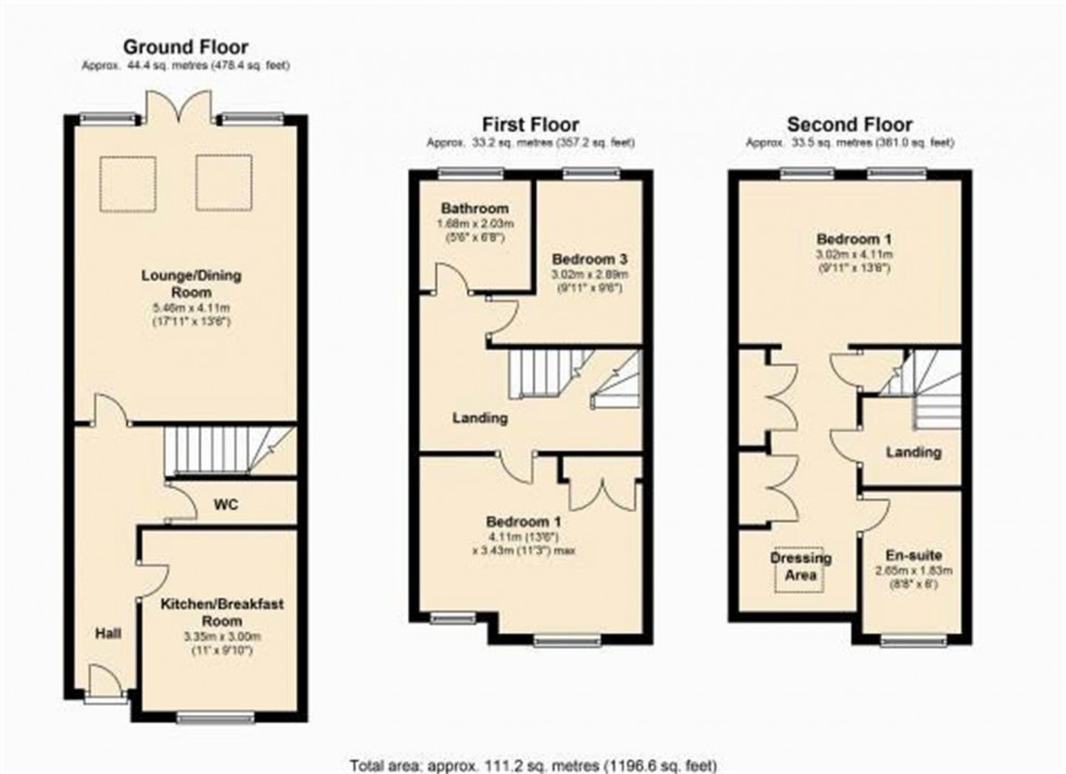 Floorplan for Berrywood Drive, St Crispins