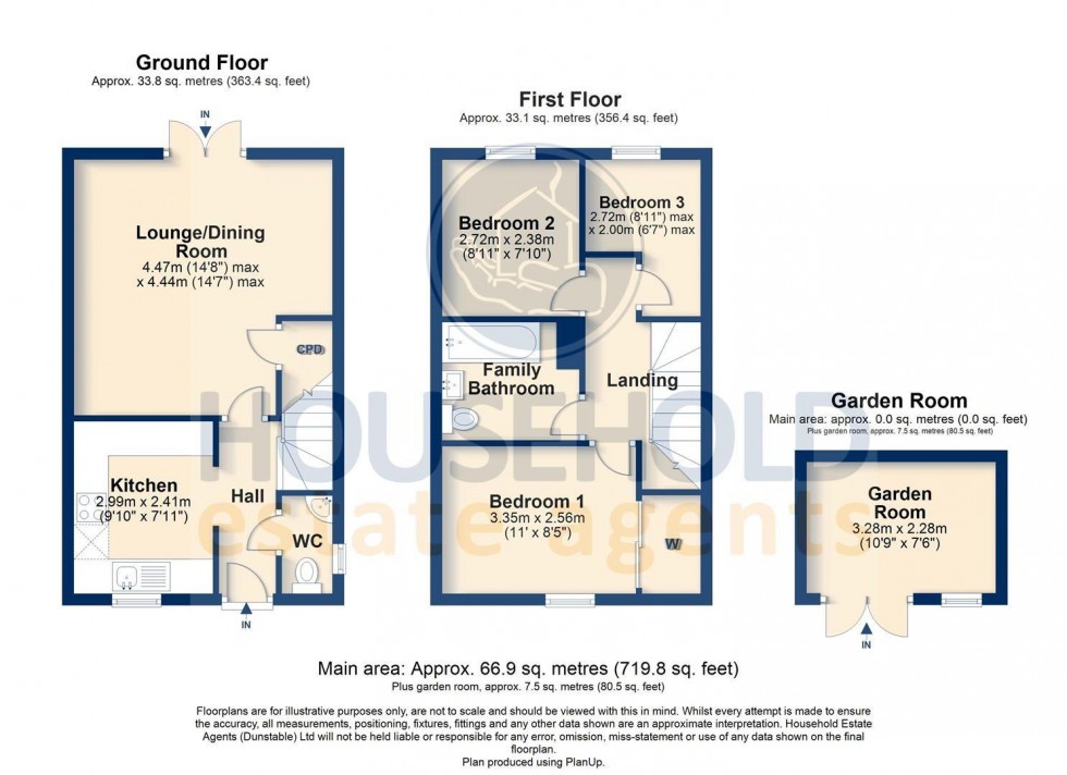 Floorplan for Setters Way, Roade, Northampton