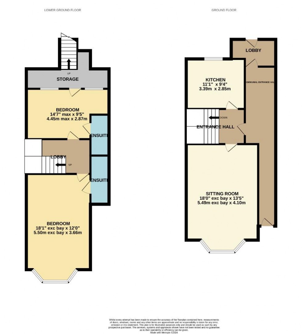 Floorplan for Apartment One, 61 Billing Road, Abington