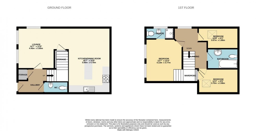 Floorplan for High Street, Bozeat, Wellingborough