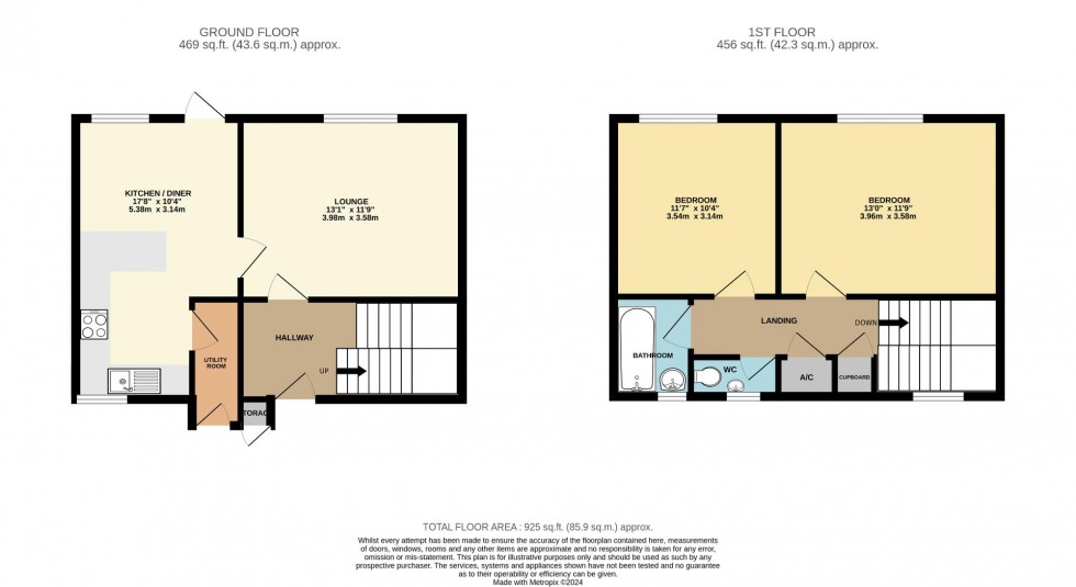 Floorplan for Lark Rise, Woodfields, Northampton