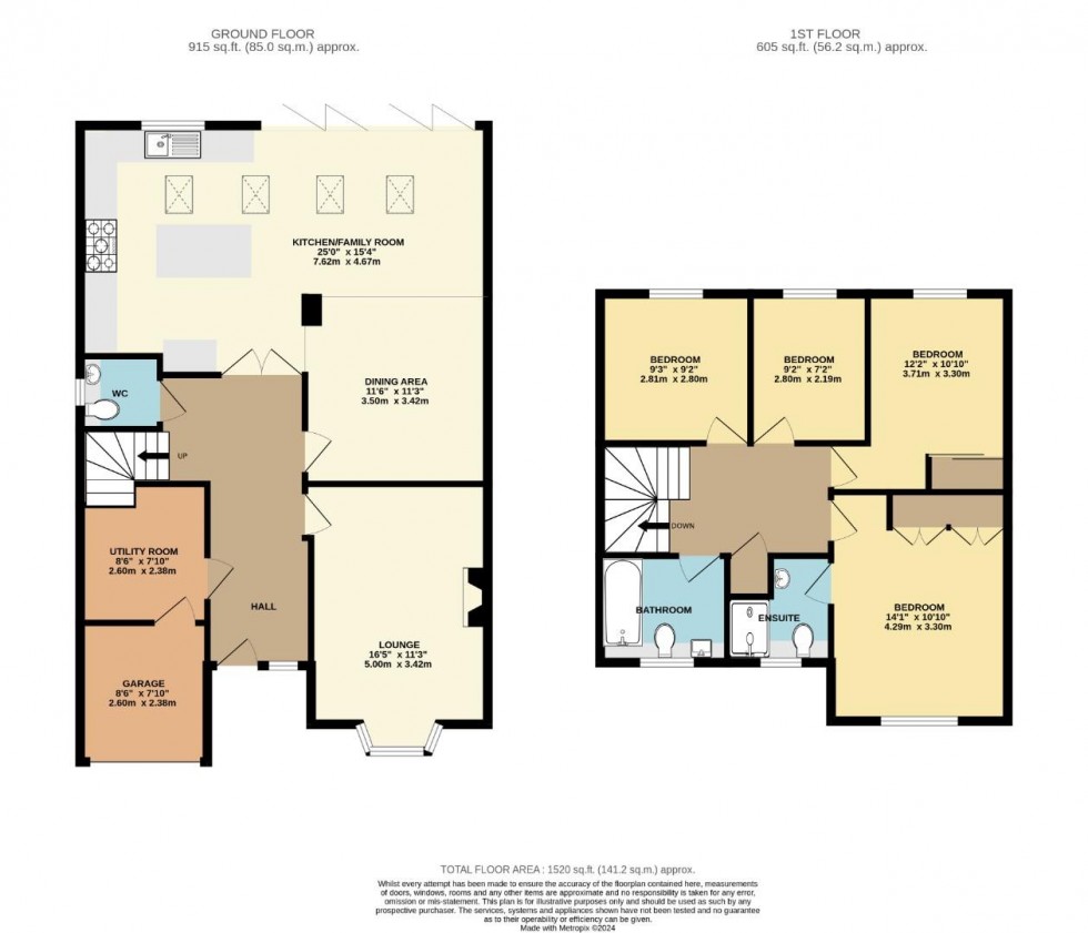 Floorplan for Spottiswood Close, Cawston, Rugby