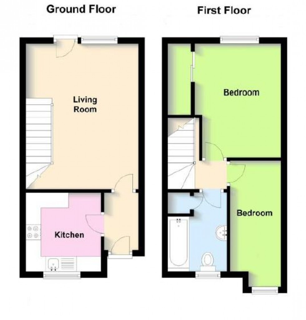 Floorplan for Wavebeck Court, Long Lawford, Rugby