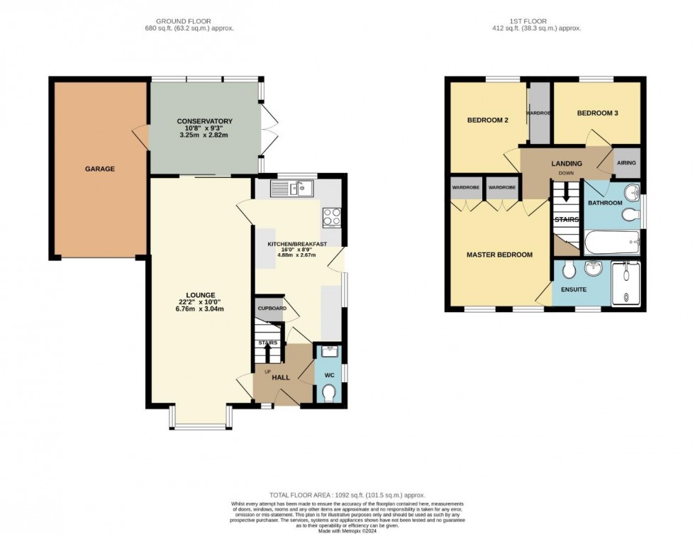 Floorplan for Campanula Close, Abington Vale, Northampton