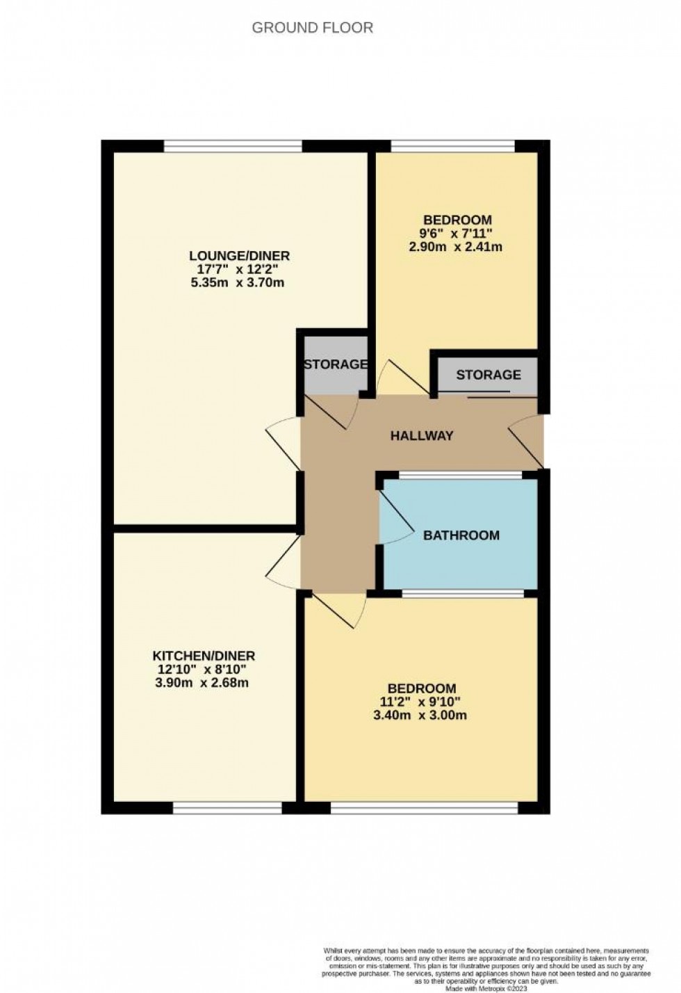 Floorplan for Cliftonville Court, Northampton