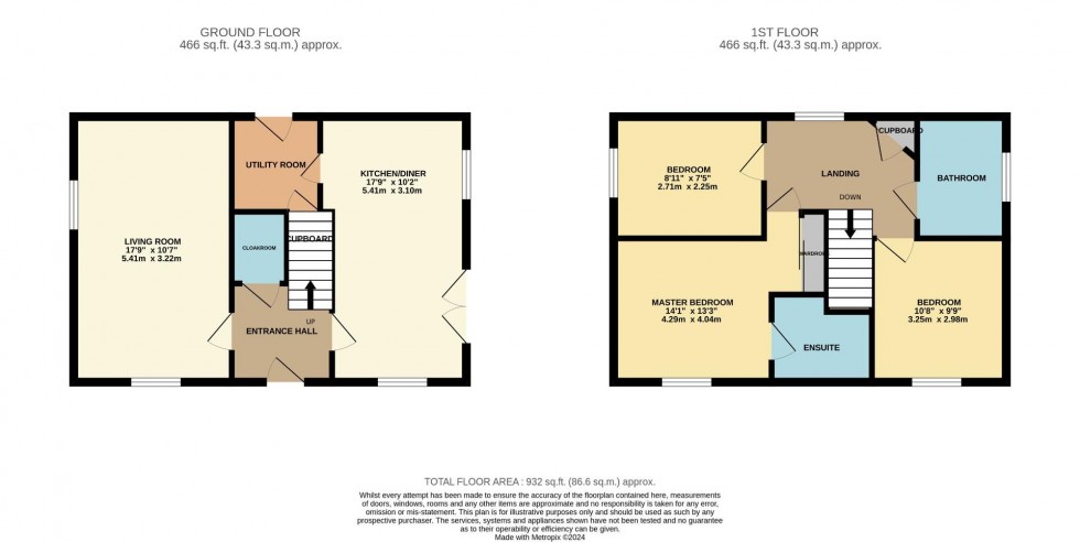 Floorplan for Mackintosh Drive, Earls Barton, Northampton