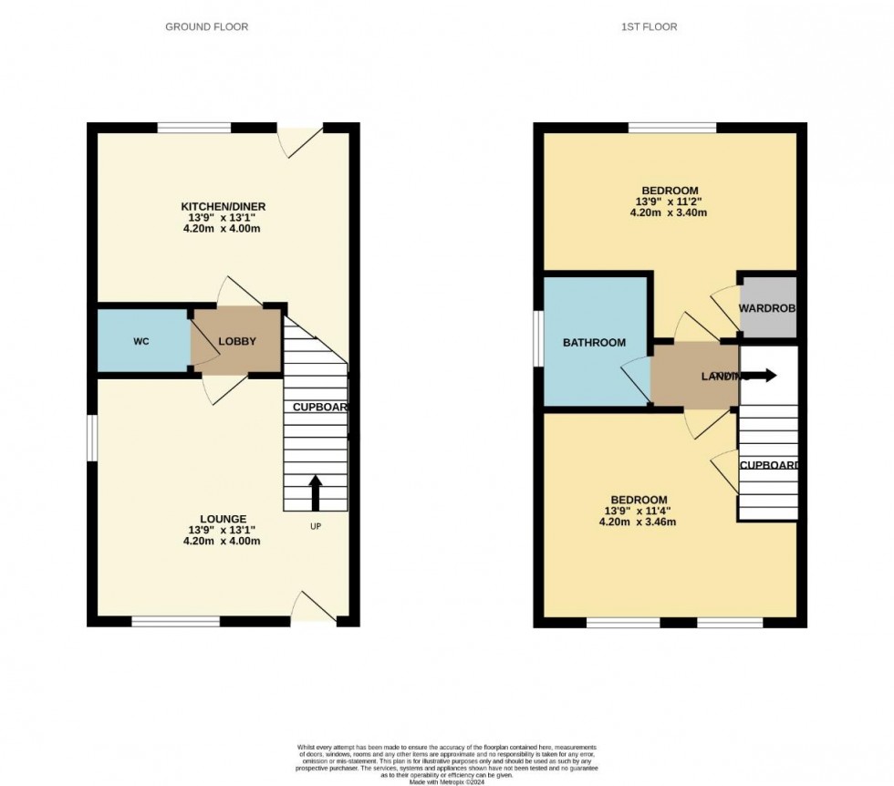 Floorplan for Oak Row, BRIXWORTH