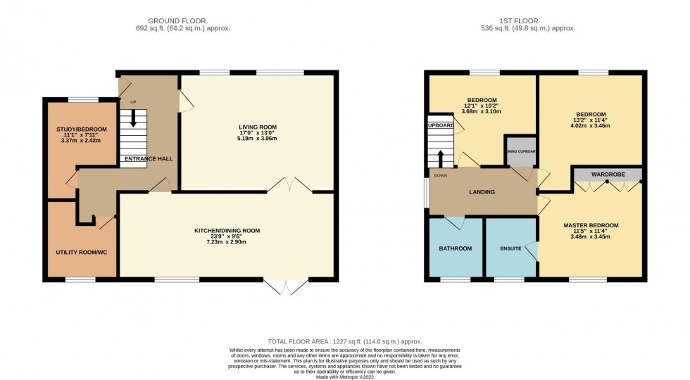 Floorplan for Fairhurst Way, Earls Barton, Northampton