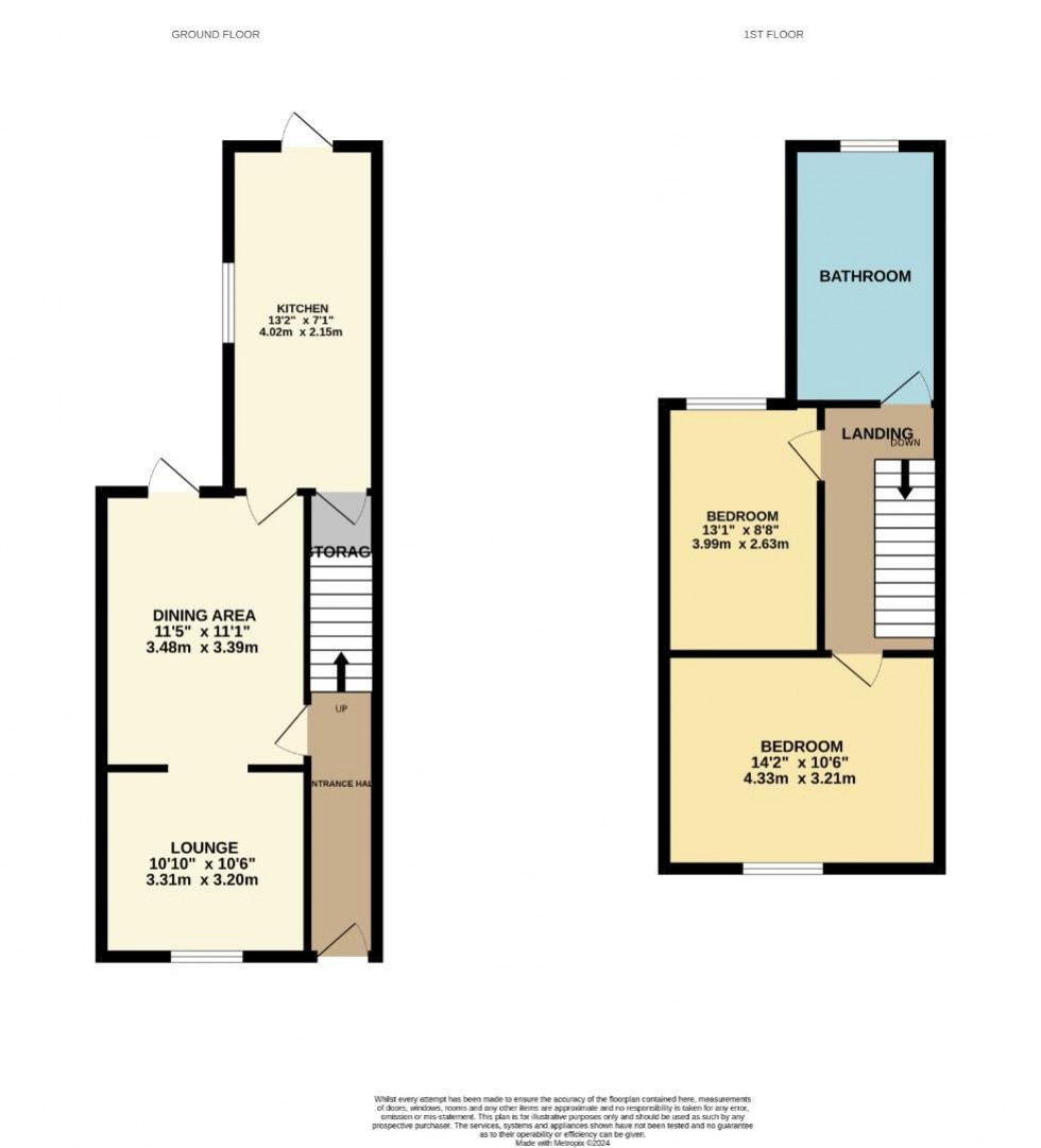 Floorplan for Sunderland Street, St James, Northampton