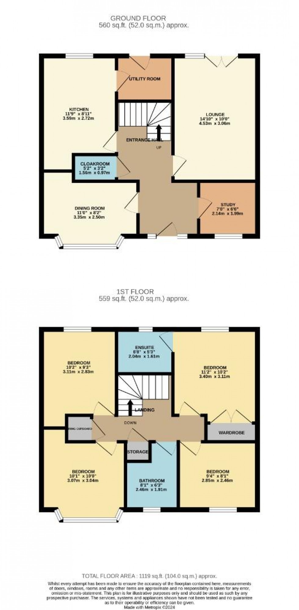 Floorplan for Chaplins Drive, Roade, Northamptonshire