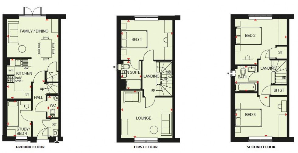 Floorplan for Elborough Place, Ashlawn Road, Rugby