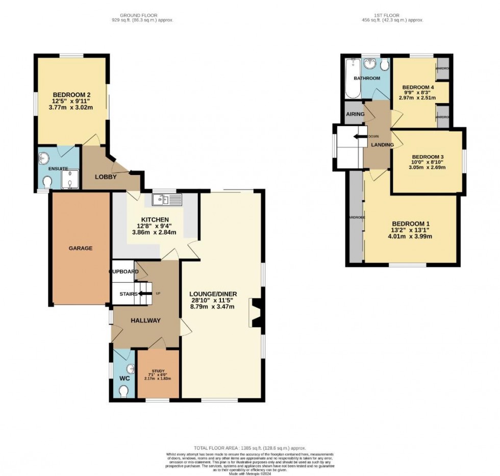 Floorplan for Langford Drive, Wootton, Northampton