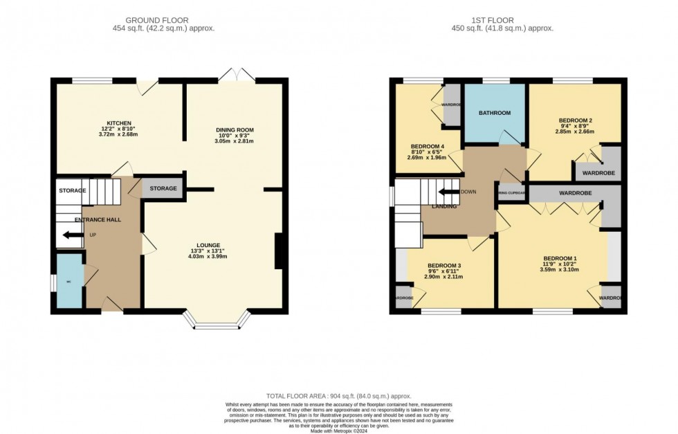 Floorplan for Oxford Close, Earls Barton, Northampton