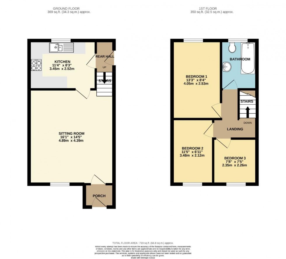 Floorplan for Palmer Square, Great Billing, Northampton