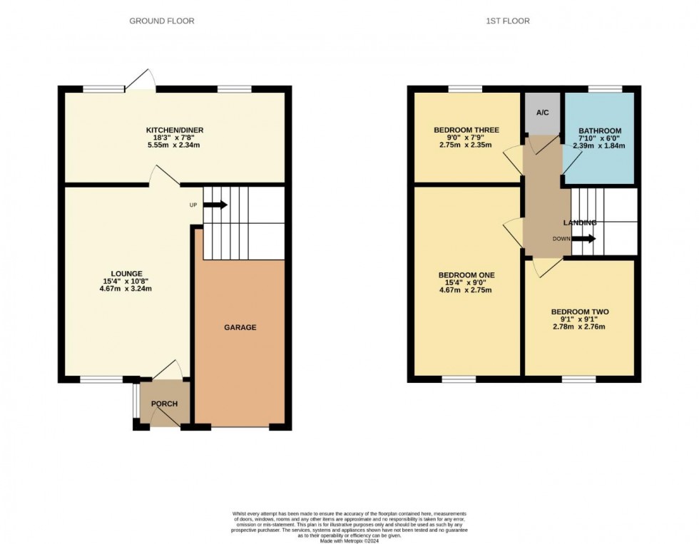 Floorplan for Brampton Way, BRIXWORTH